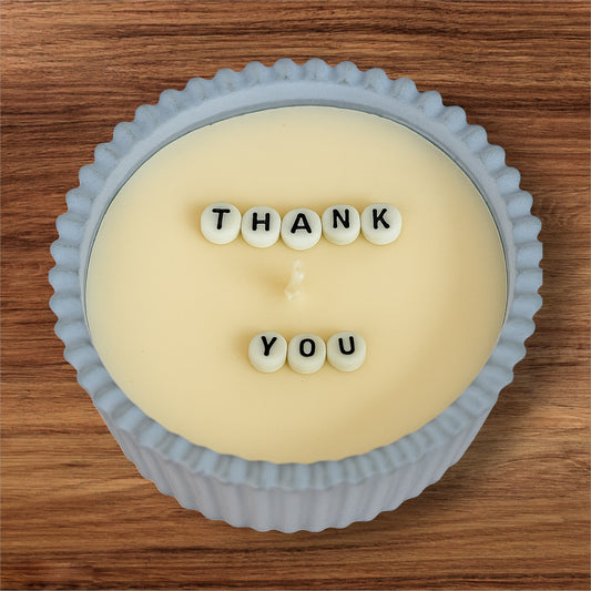 Message candle for gifting (Concrete Jar)