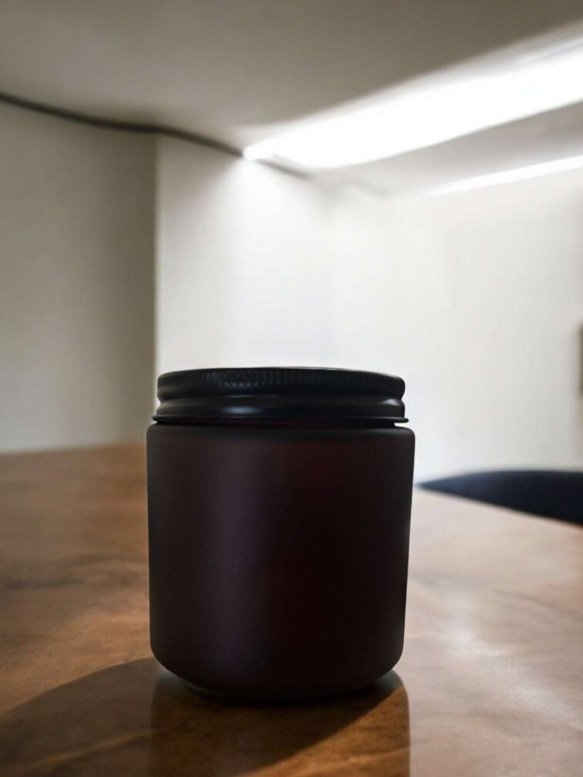 Serene Vanilla- Candle in a frosted amber jar of 250ml