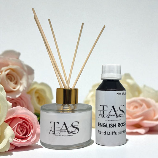 English Rose Reed diffuser set